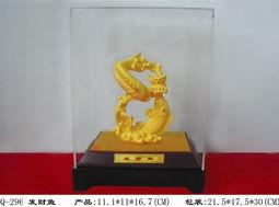 絨(rong)沙金工藝品 年(nian)年(nian)有余的(de)招(zhao)財(cai)象(xiang)征